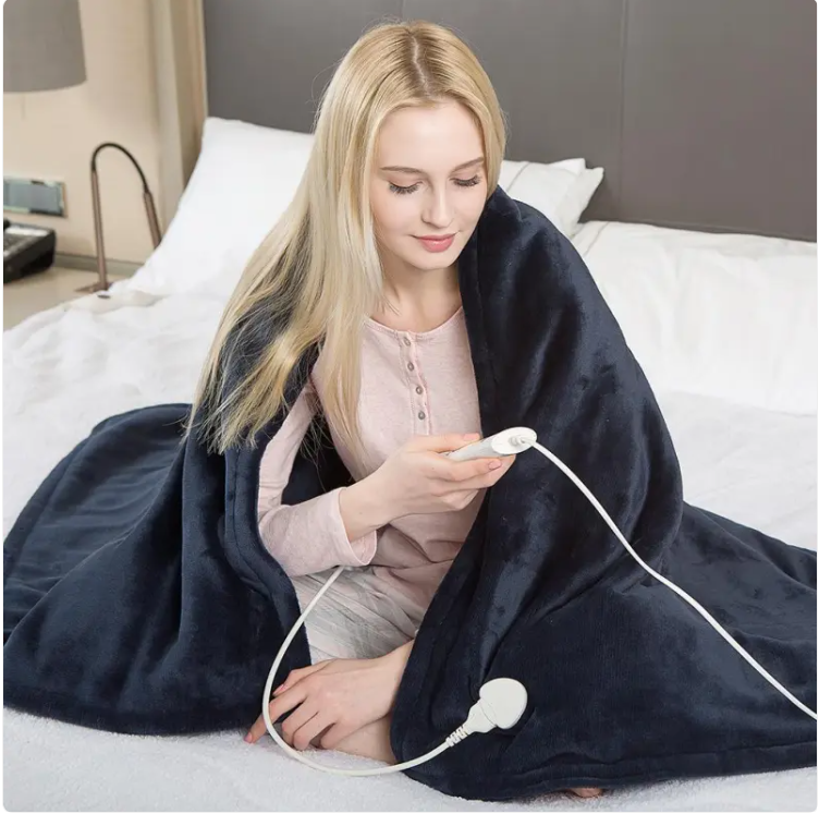 3-Level Safety Heated Blanket with Adjustable Temperature by Ovriluxe Enterprises llc