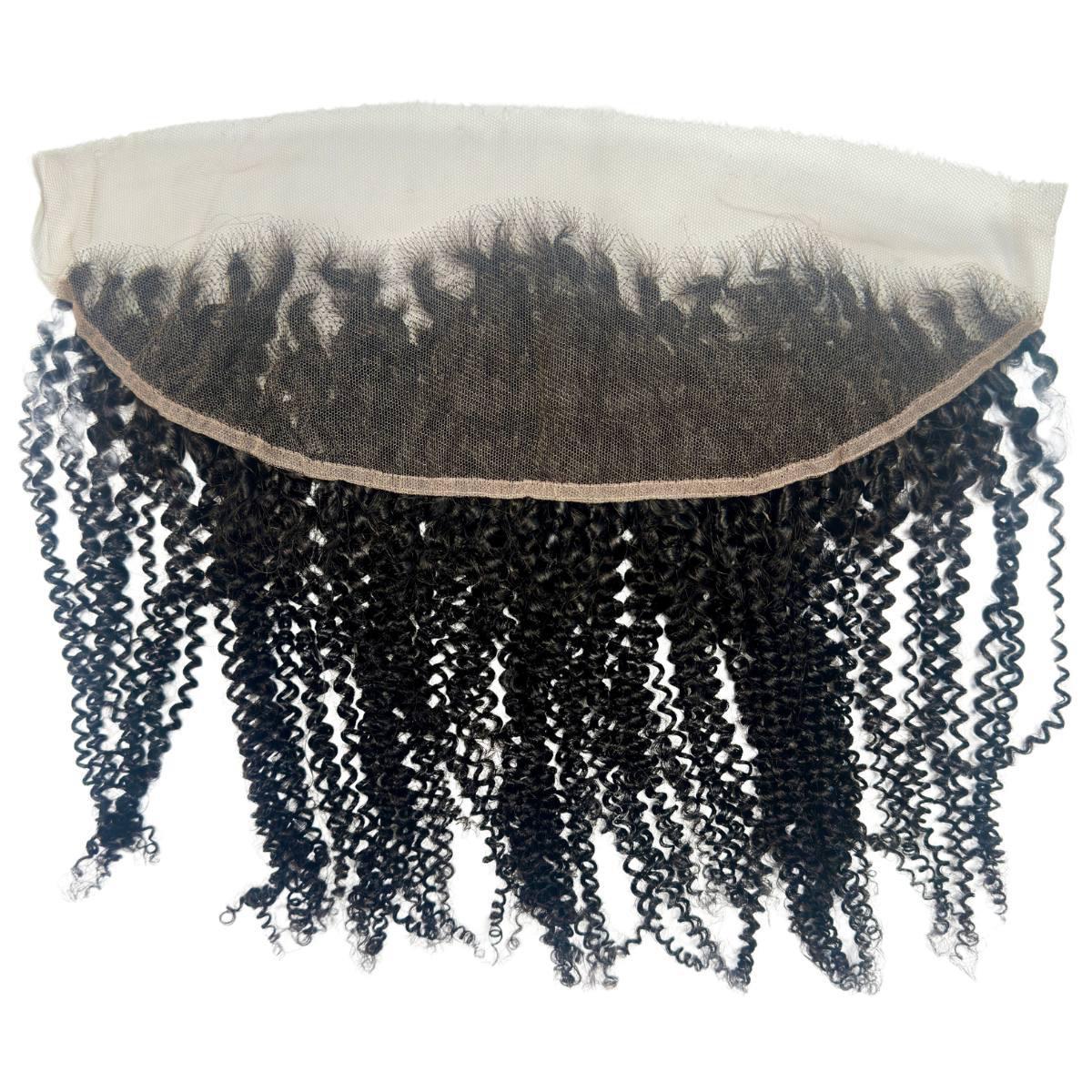 Afro Kinky 13x4 HD Lace Human Hair Frontal by Private Label