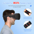 3D Natural Memory Foam Sleep Mask for Comfort by Ovriluxe Enterprises llc