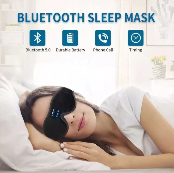 3D Eye Mask Bluetooth 50 Unlimited Music Stereo by Ovriluxe Enterprises llc