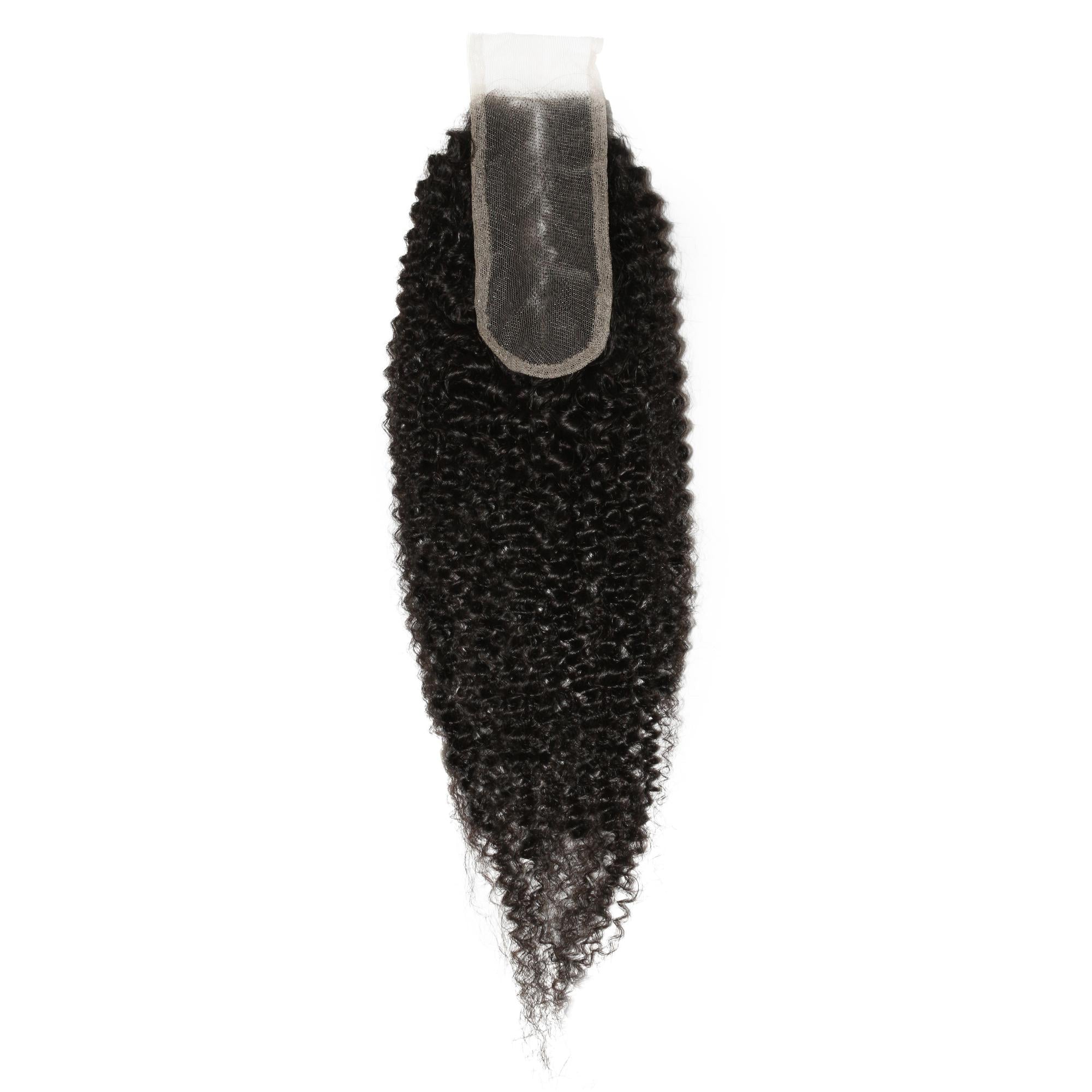 Afro Kinky 2x6 Transparent Lace Human Hair Closure by Private Label